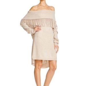 Ella Moss Black off the shoulder sweater dress